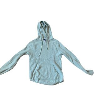 Hollister Light Blue Hooded Zip-Up Sweater